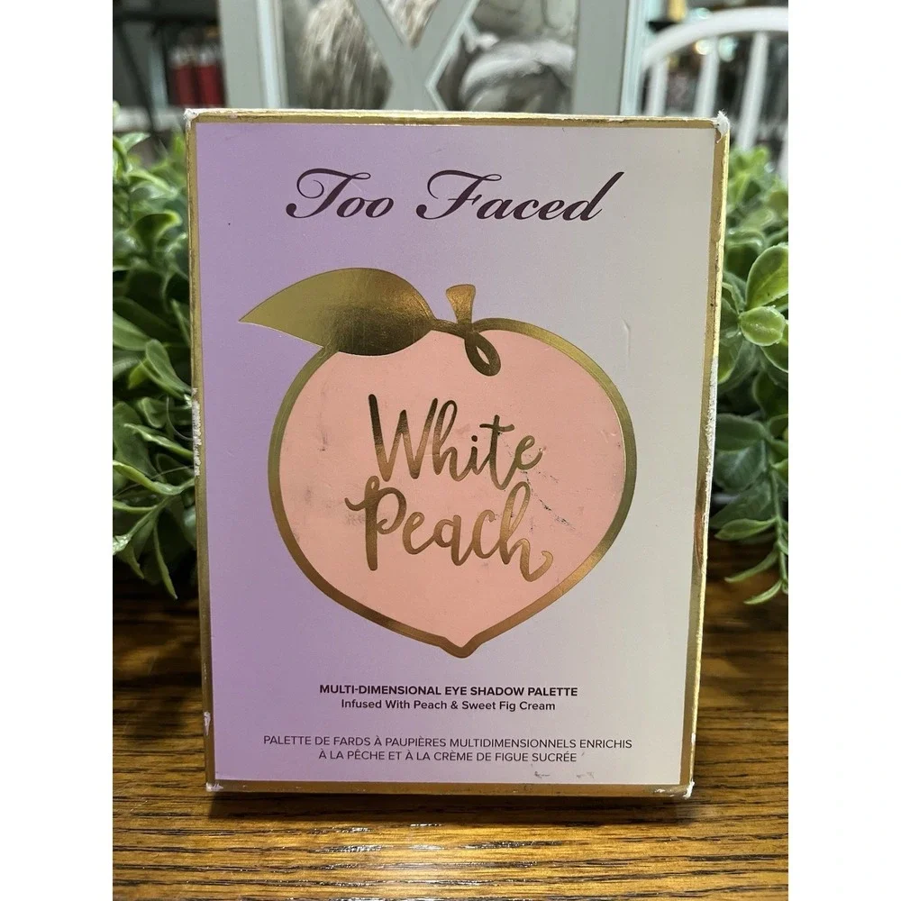 Too Faced White Peach Peaches & Cream Eyeshadow Palette-12 Shades-NIB